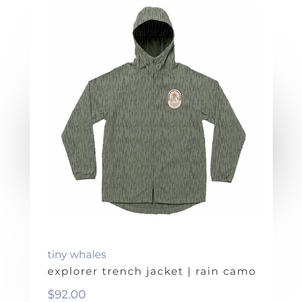 TINY WHALES / Explorer Trench Jacket /Rain Combo